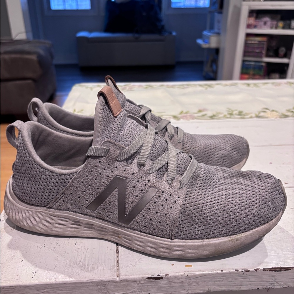 New Balance Light Gray Athletic Shoes